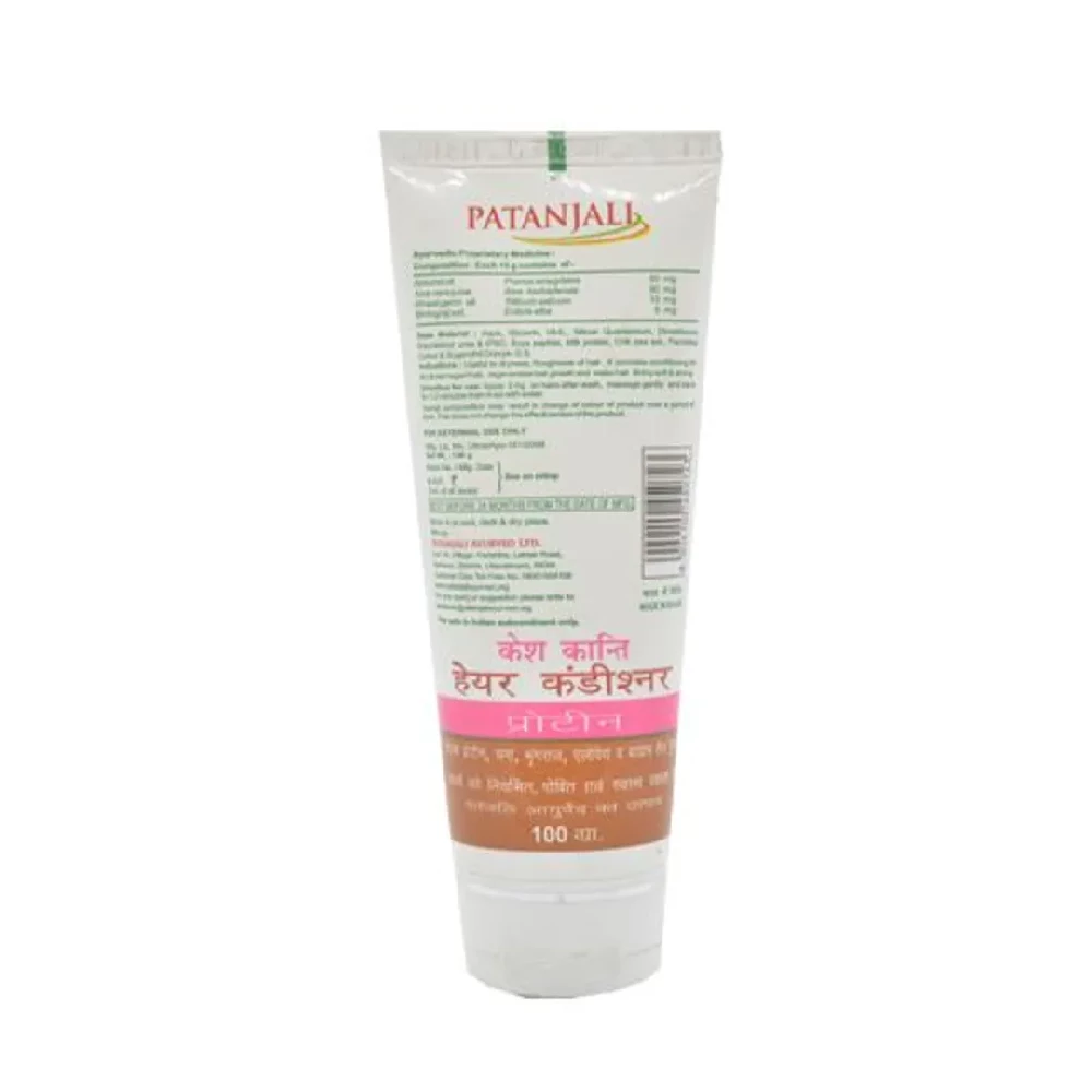 Patanjali Kesh Kanti Protein Hair Conditioner - Almond Oil, Aloe Vera Juice, 100 g-2.webp